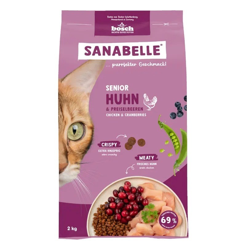 Bosch kuivtoit kassile Sanabelle Senior Chicken & Cranberries, 2kg