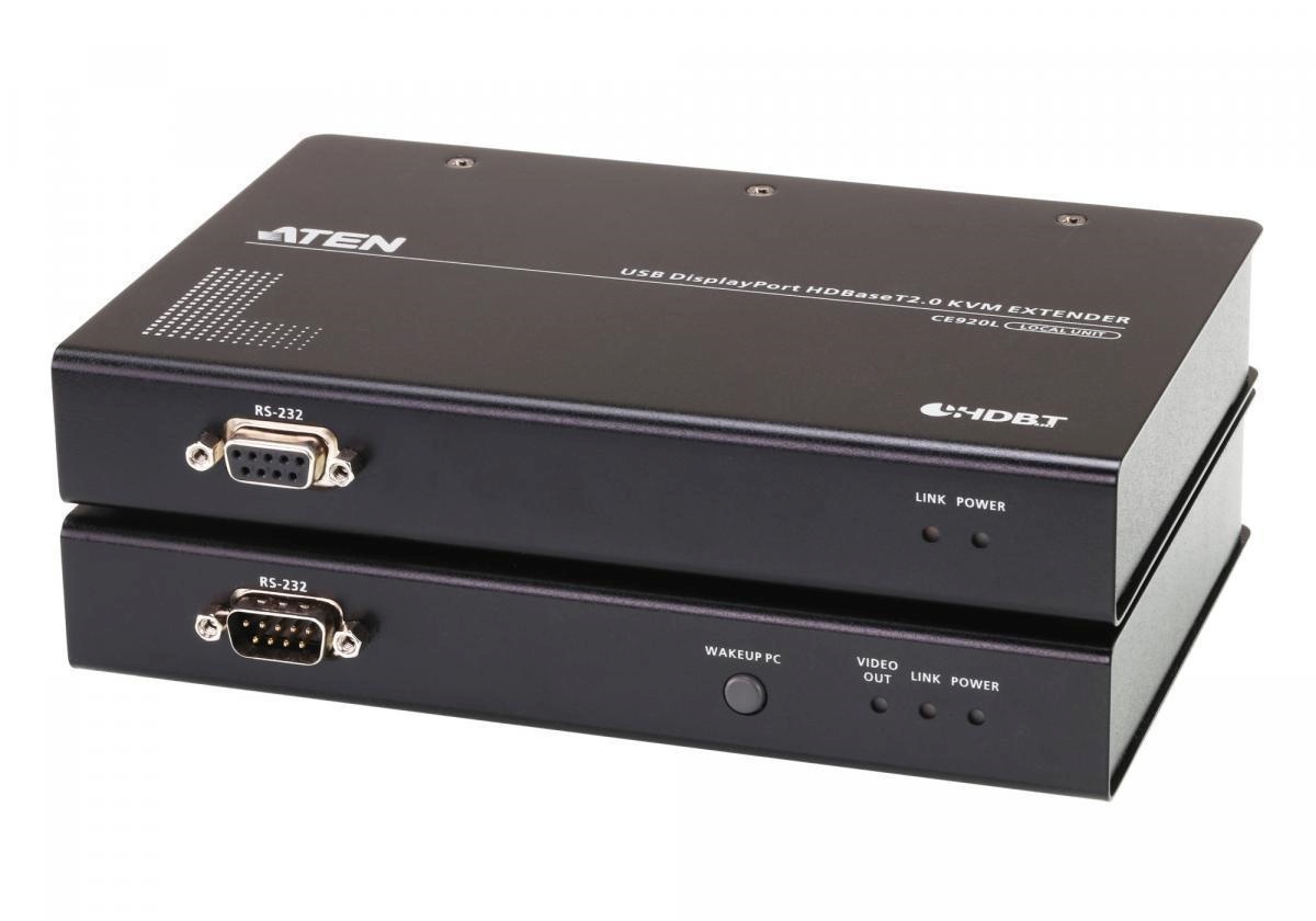 Aten switch CE920 USB DisplayPort HDBaseT2.0 KVM Extender, 4K@100m w/o Ethernet Port