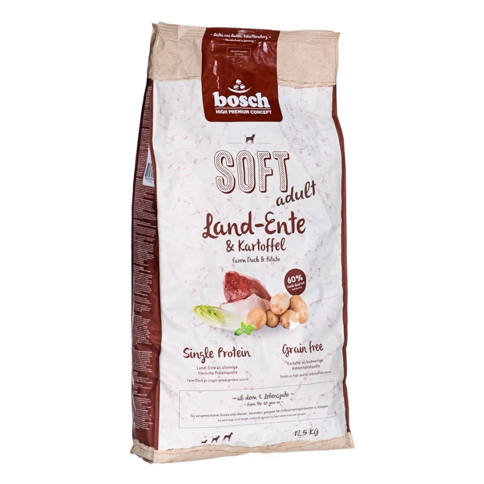 Bosch kuivtoit koerale Plus Duck & Potato, 12,5kg