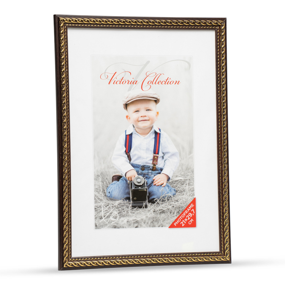 Victoria Collection pildiraam Action 4 21x29,7 must/kuldne