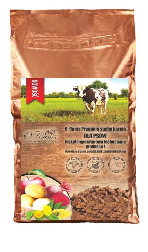 O'canis kuivtoit koerale Beef with Millet, Potatoes and Red Beet, 6kg