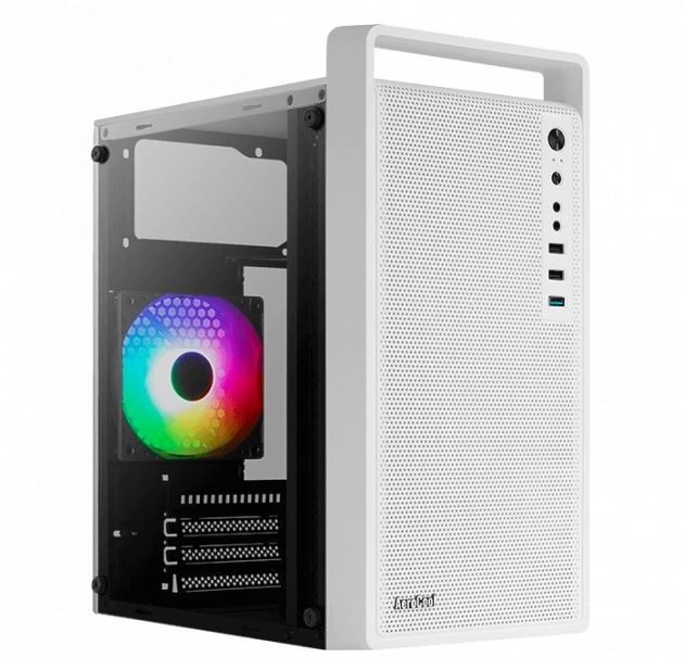AeroCool korpus PC case CS-109 RGB USB 3.0 Mini Tower valge