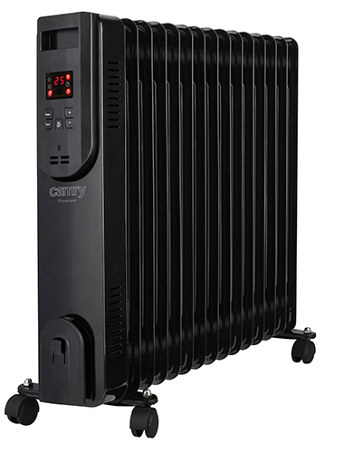 Camry õliradiaator CR 7820 Oil-Filled Radiator with Remote Control 2500W, must