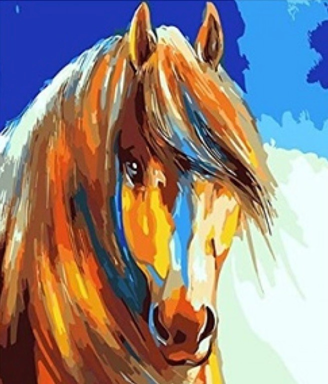 Norimpex teemantmaal Diamond Mosaic - Koń with bujną grzywą