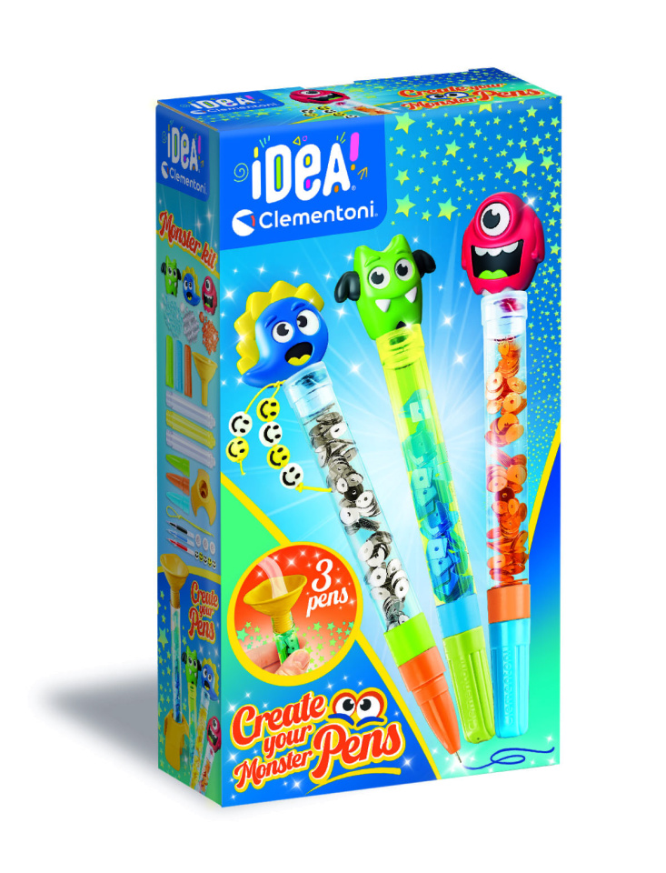 Clementoni Idea Pastapliiatsite meisterdamise komplekt Monster, 18828