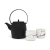 Bredemeijer teekomplekt 153014 Teapot Gift Set Kobe 1l + 2 cups, must/valge