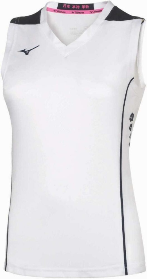 Mizuno treeningsärk Hex Rect NS Shirt valge sinine - suurus S