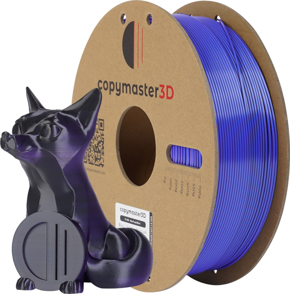 Copymaster3D Tri-Silk 3D printer niit, 1,75 mm, sinine/lilla/must