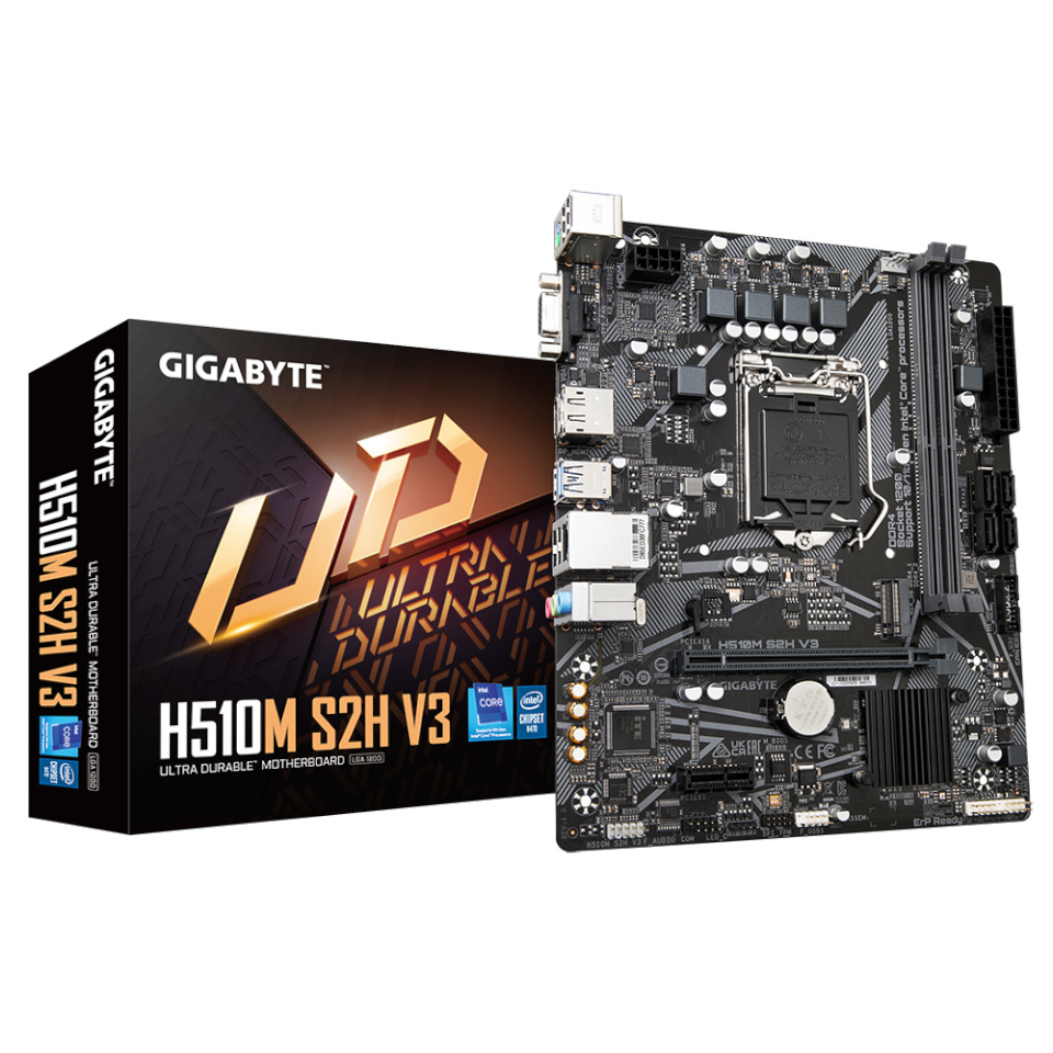 Gigabyte emaplaat H510M S2H V3 H510,LGA1200, mATX