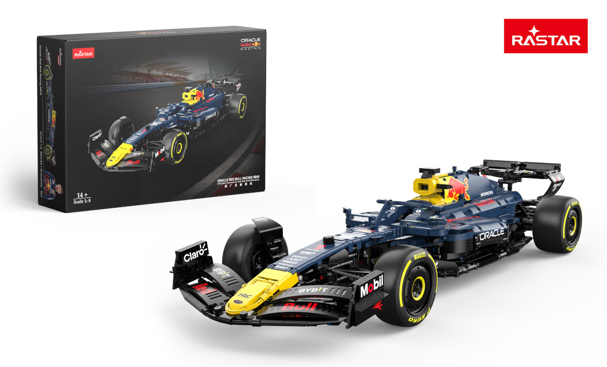 Rastar RASTAR 1:8 kokkupandav auto mudel Red Bull F1 RB19, 92410