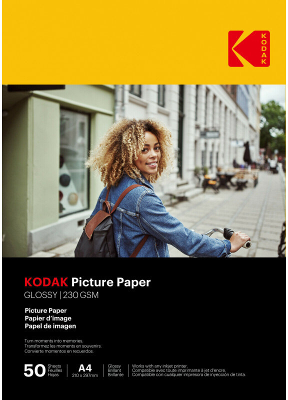 Kodak fotopaber A4 Glossy 230g 50 lehte