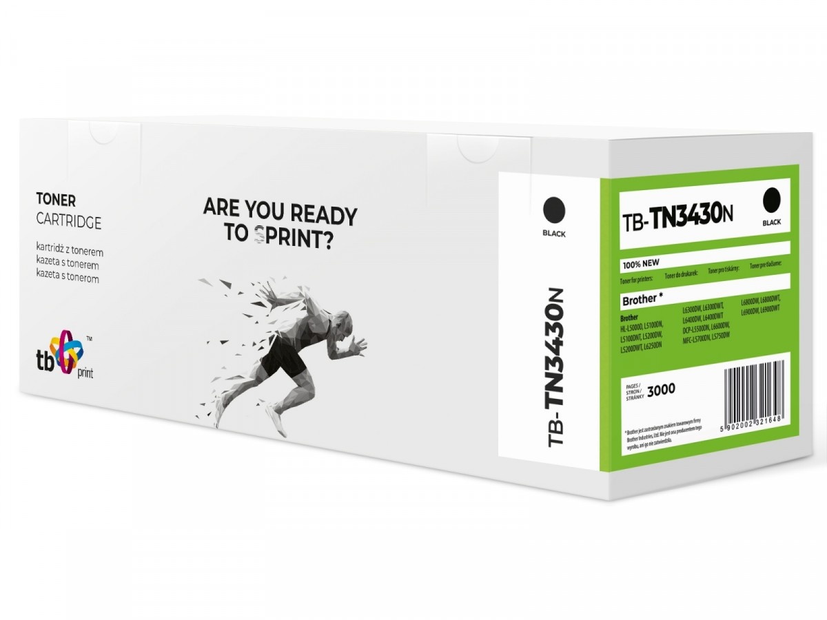 TB Print tooner for Brother HL-L6 300DW TB-TN3430N BK 100