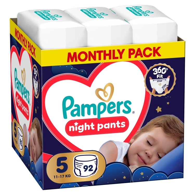 Pampers mähkmed Night Pants Püksmähkmed, suurus 5, 92 tk