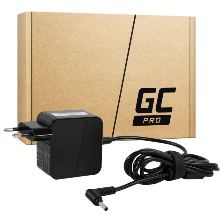 Green Cell laadija Notebook 19V 2,37A 45W Asus R540 X200 X202 F201 UX31 UX32