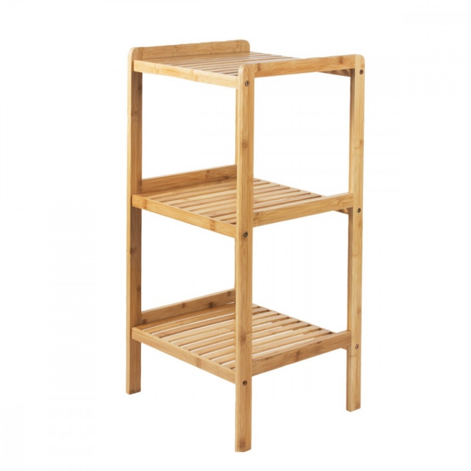 GreenBlue Bathroom Bamboo Storage Rack 3 Shelves GB321