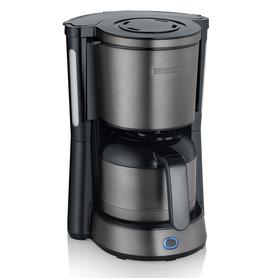 Severin filterkohvimasin KA 9343 Dark Inox mit Thermoskanne