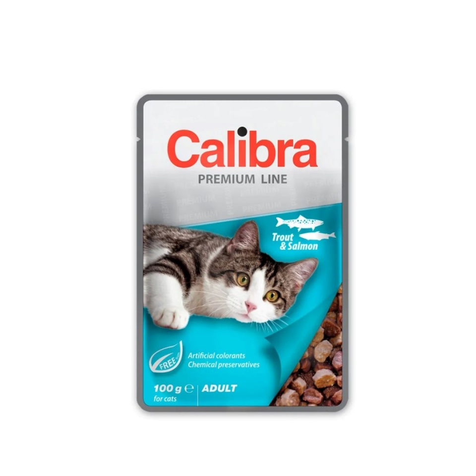 Calibra kassitoit Cat Premium Adult Trout & Salmon, 100g