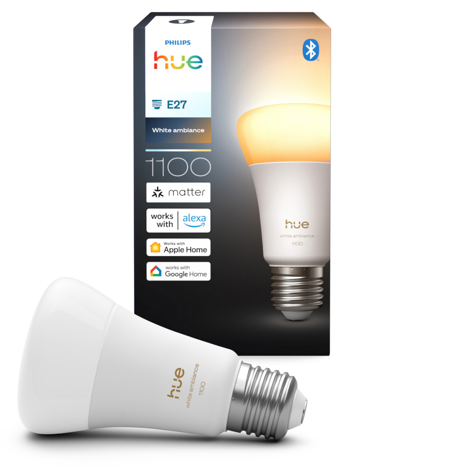 Philips nutipirn Hue LED Smart Lamp, White Ambiance, E27, 1100 lm, 1tk