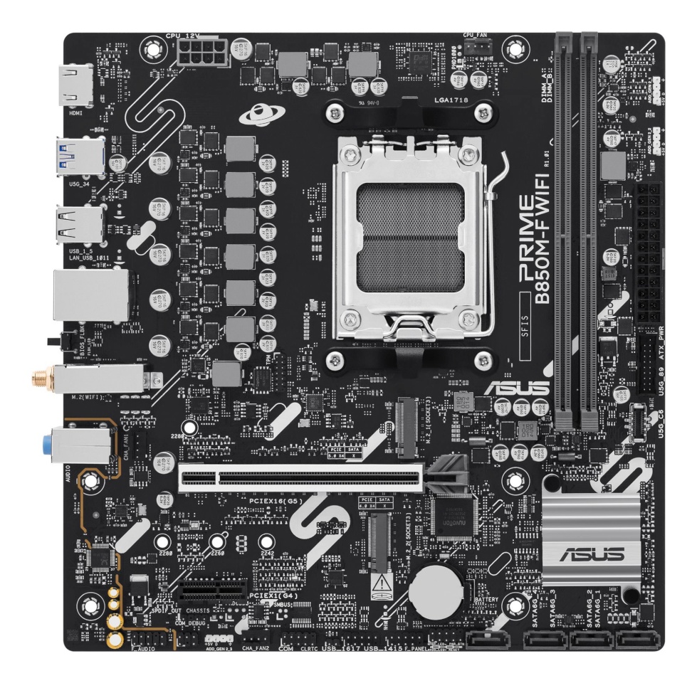 ASUS emaplaat AMD B850 Sam5 mATX/prime B850m-f Wifi