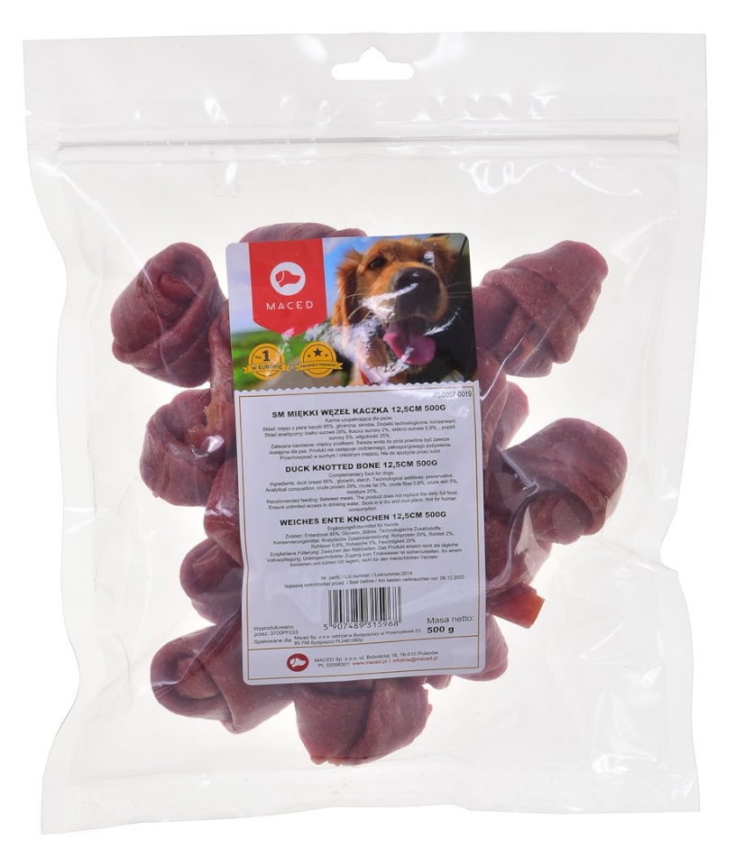 Maced maius koerale Soft Knot with Duck 500g