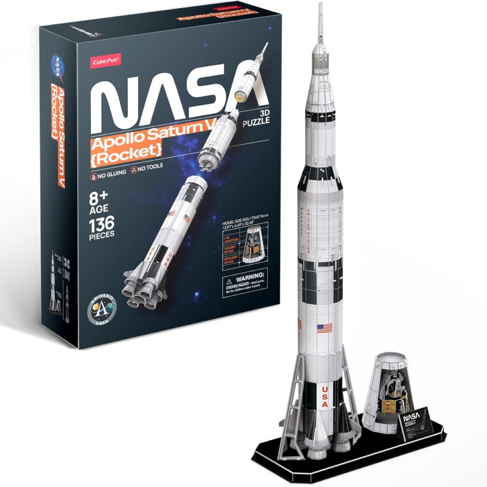 Cubic Fun pusle 3D Apollo Saturn Rocket