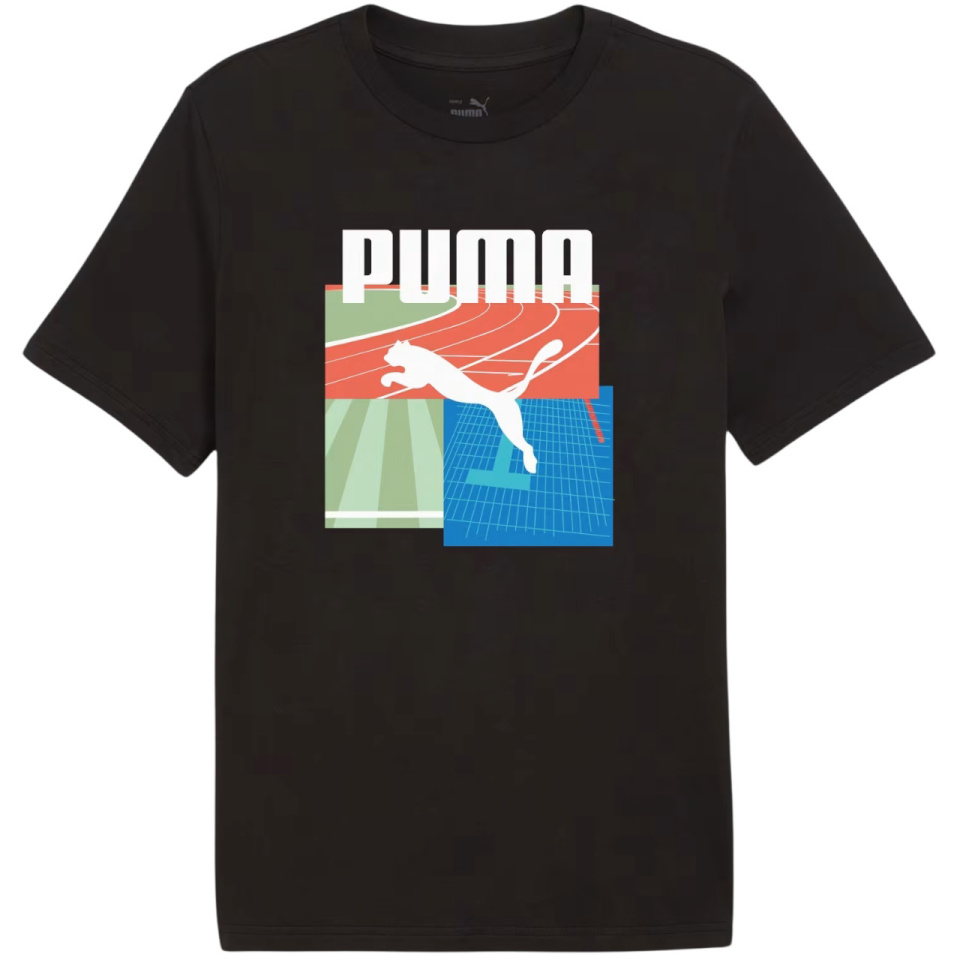 Puma T-särk meestele Graphics Summer Sports Tee II must 627909 01 suurus S
