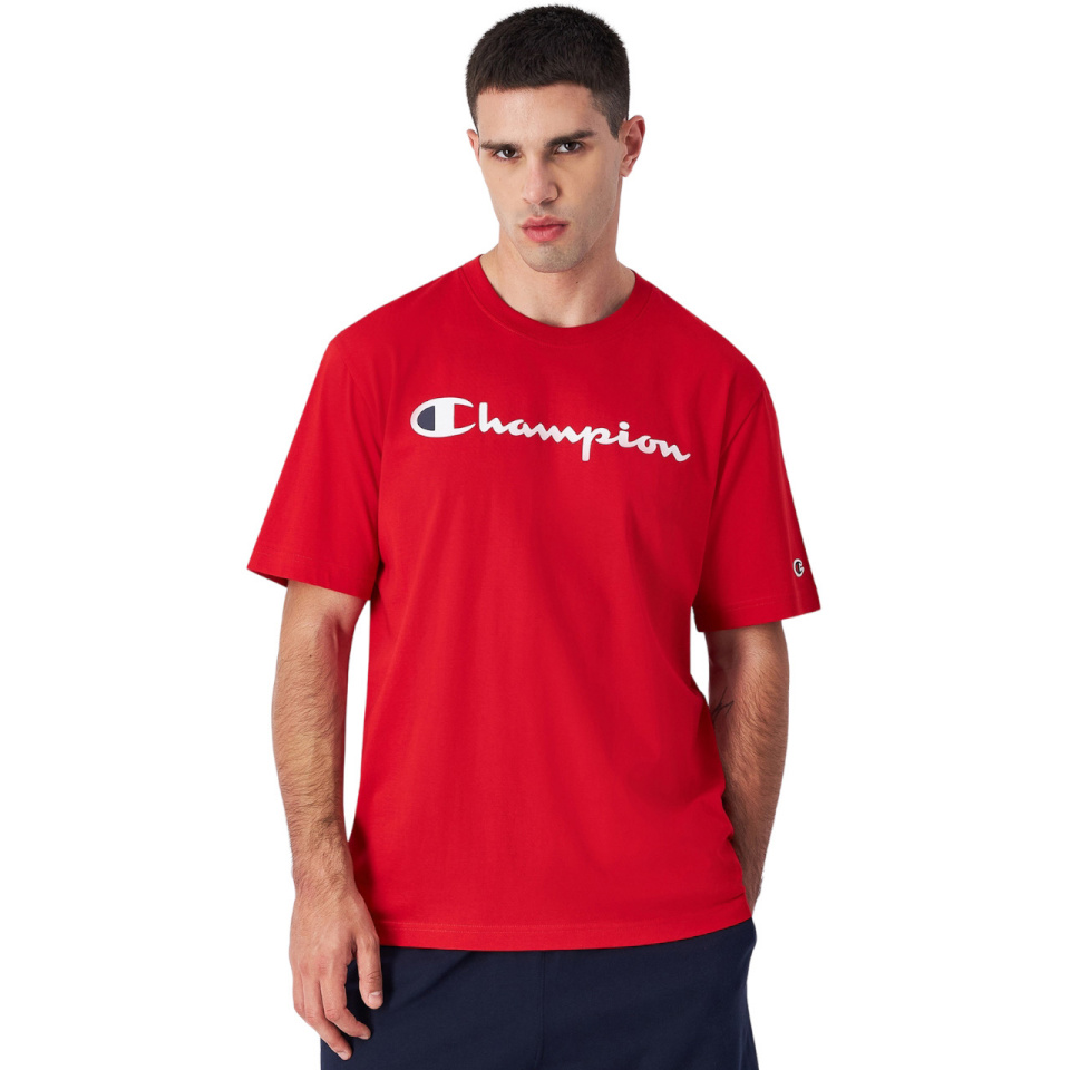 Champion T-särk meestele SS Tee punane 220256 RS054 suurus XL