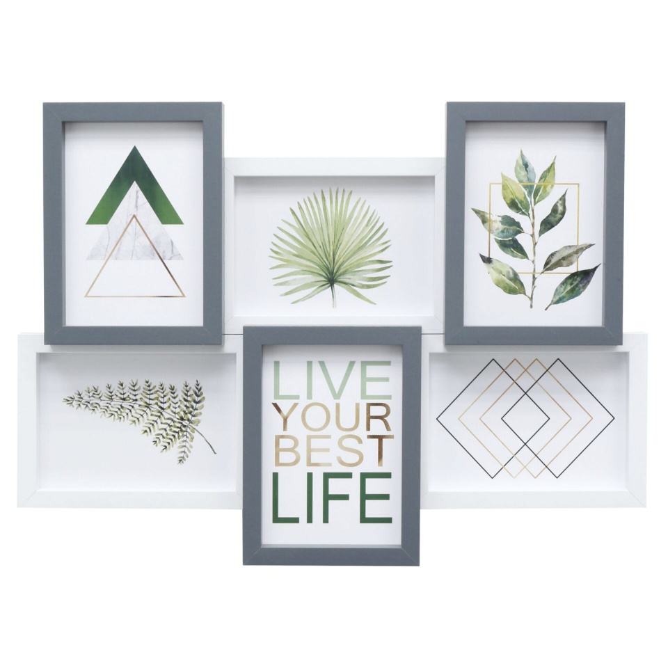 Deknudt pildiraam S68VC9 6x13x18 Wood Gallery Frame for 6 fotot