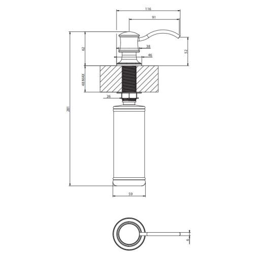 SMEG seebidosaator, messing