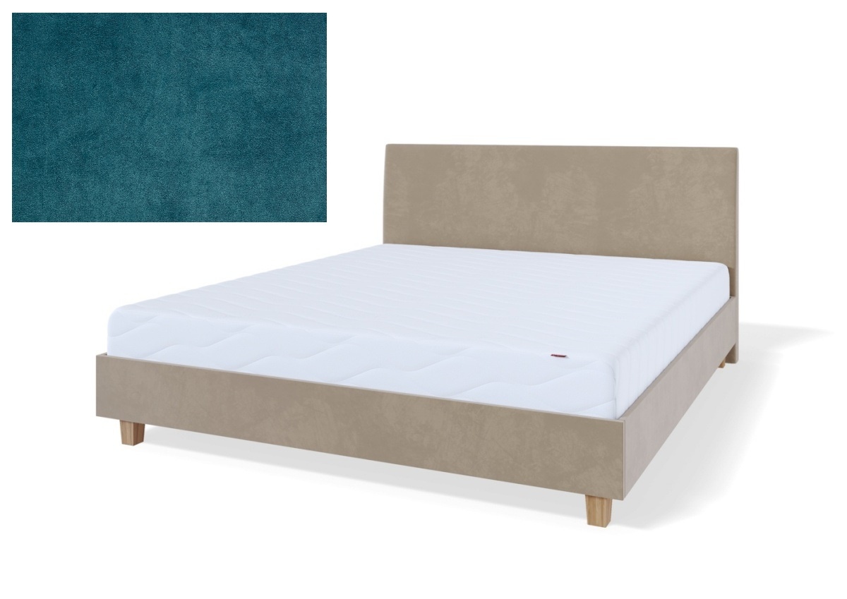 Sleepwell kontinentaalvoodi raam RED MODULAR, 180x200x20cm, HARRISSON Petrol meresinine