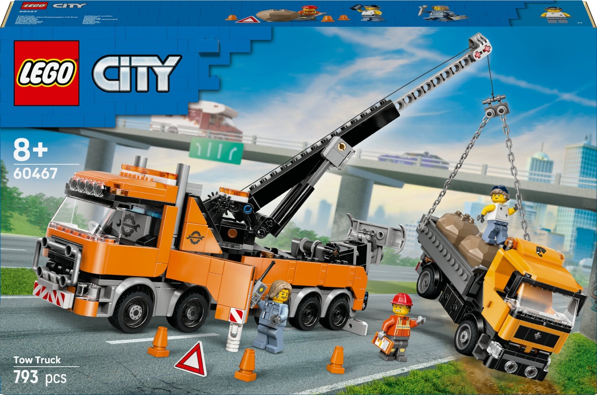 LEGO klotsid City 60467 Heavy-Duty Recovery Tow Truck with Crane