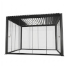 H4Y varikatus MIRADOR-111 3x3m klaasist lükandseintega, tumehall