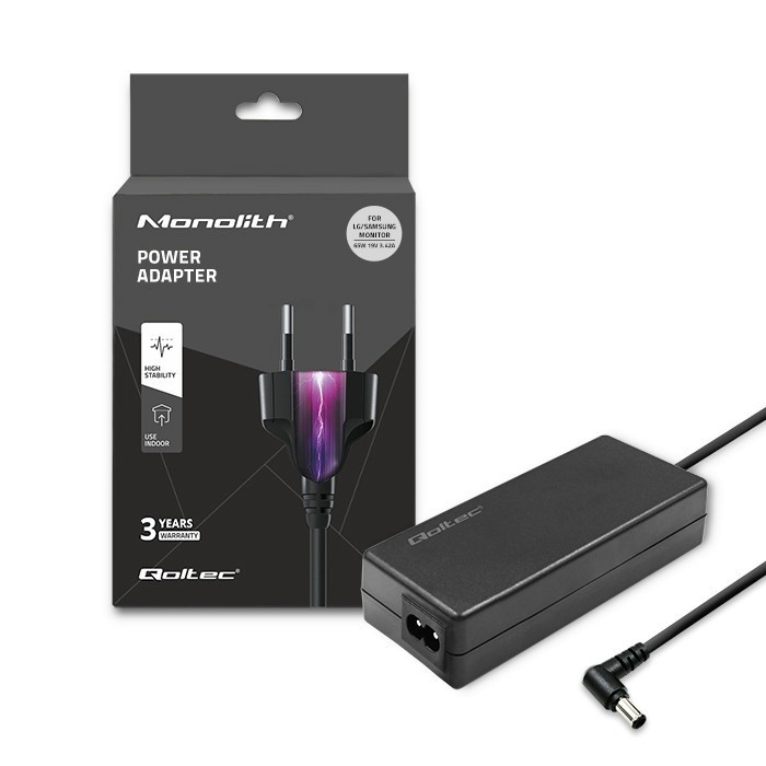 Qoltec laadija LG Samsung monitor 65W