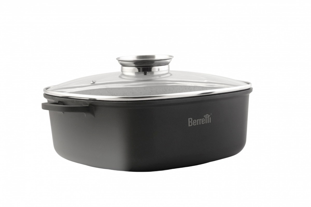 Berretti pott Tivano Low Pot with Cover, 28cm