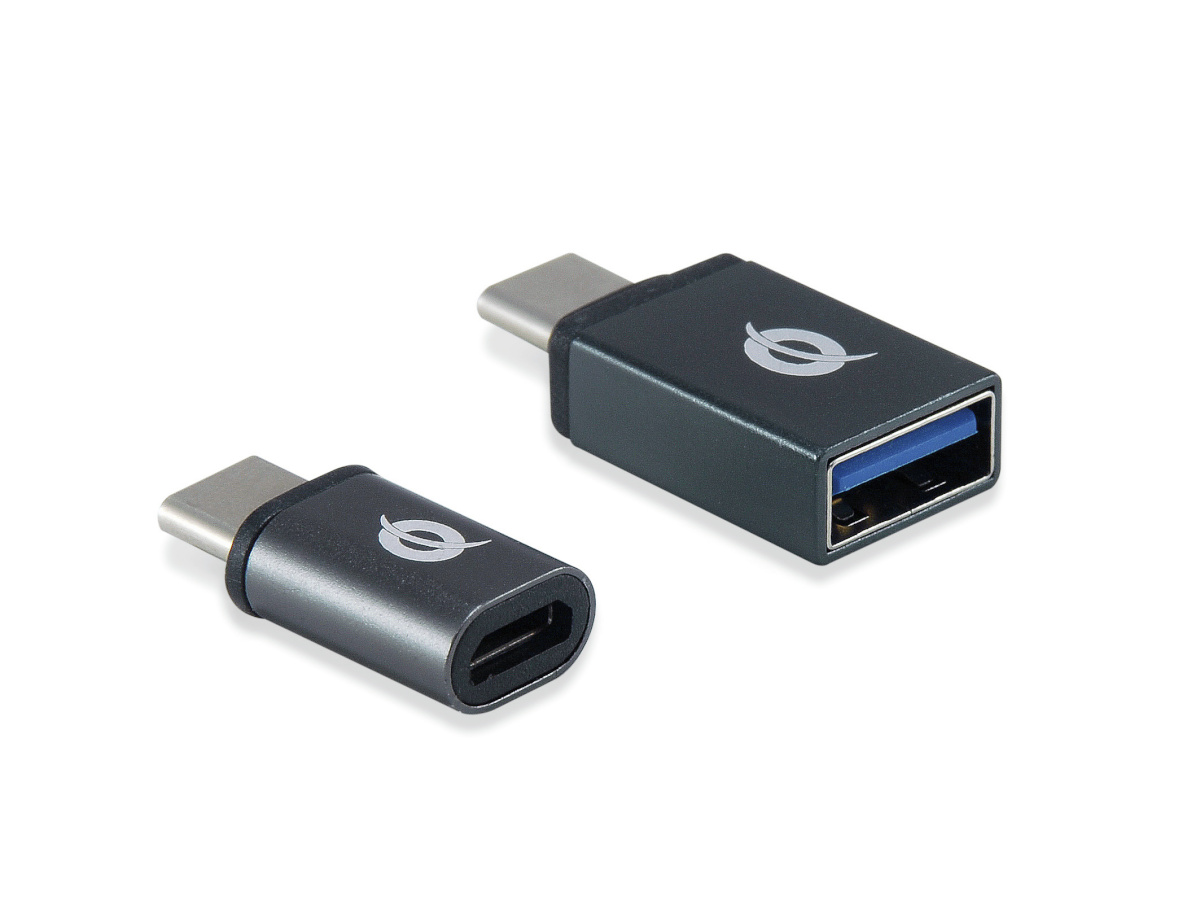 CONCEPTRONIC USB 2-pakendis adapter USB-C - USB-A + USB-C - Micro USB
