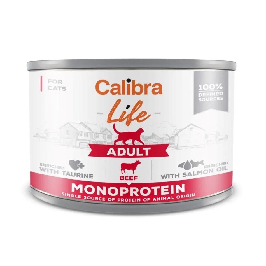 Calibra kassitoit Cat Life Adult Beef, 200g