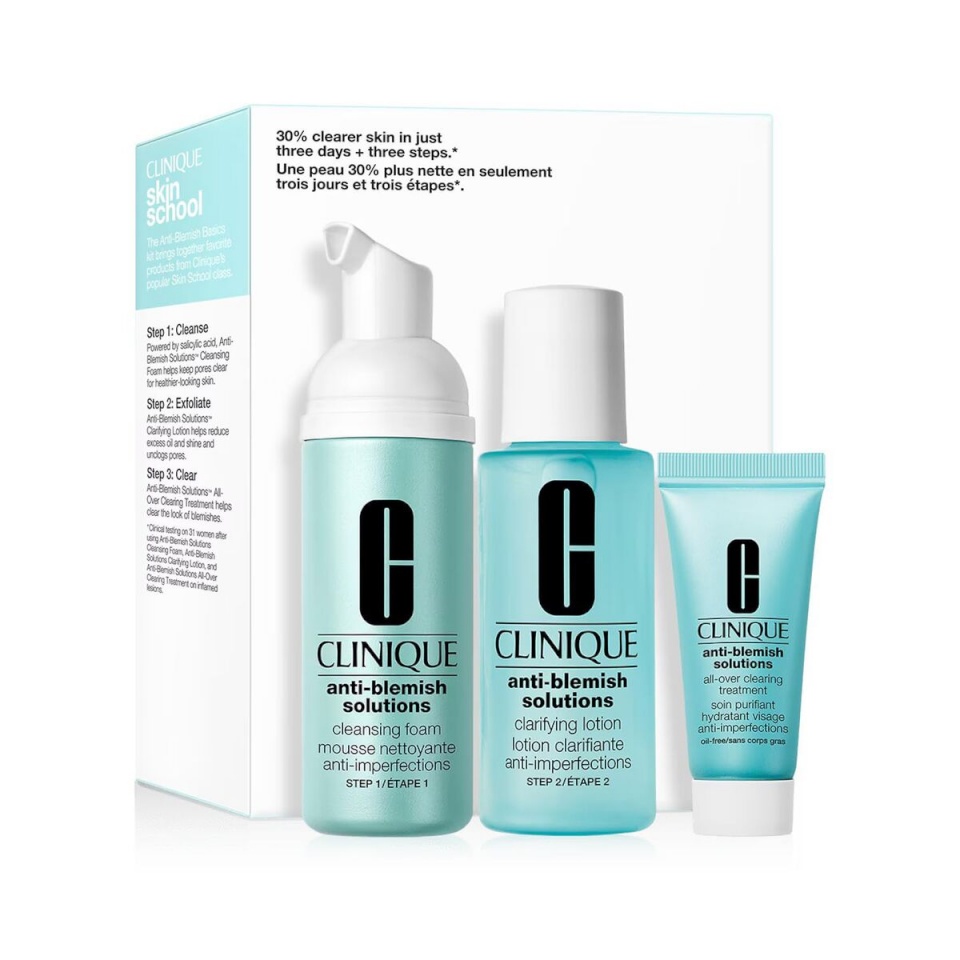Clinique Kosmeetika komplekt ANTI-BLEMISH SOLUTIONS 3tk