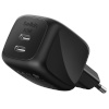 Belkin laadija akulaadija Dual USB-C 50W PD + PPS ,must WCH019kqBK
