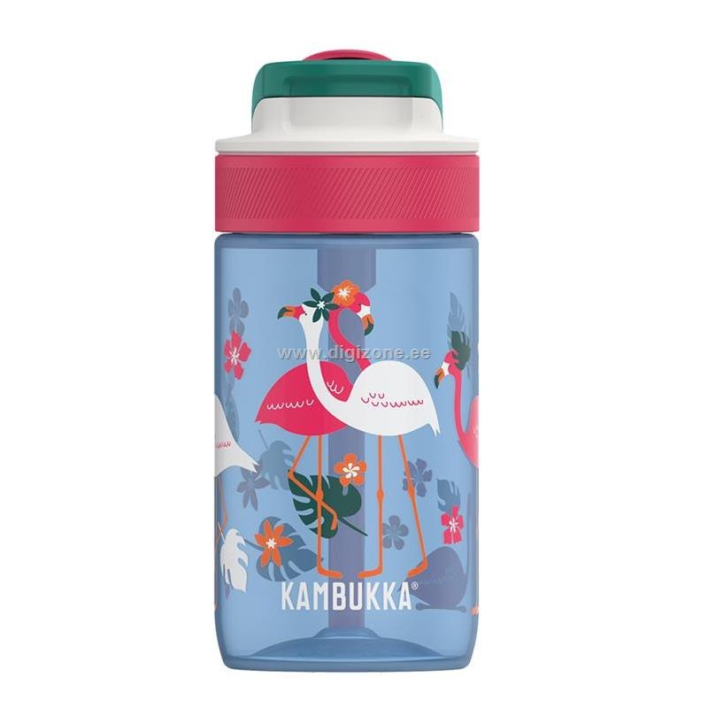 Kambukka lastepudel Lagoon 400ml, sinine Flamingo