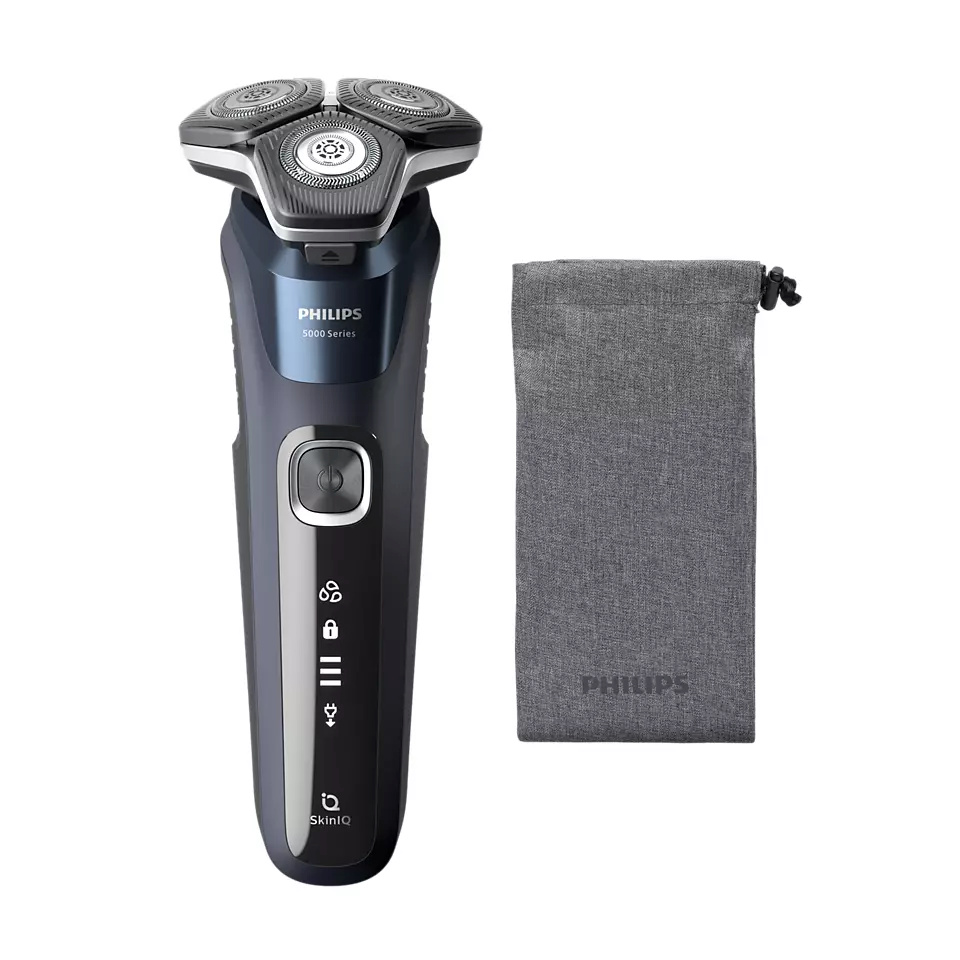 Philips pardel S5885/10 Series 5000 Wet and Dry Electric Shaver, tumesinine