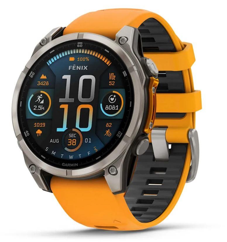Garmin Fenix 8 Sapphire/oranž 010-02904-11