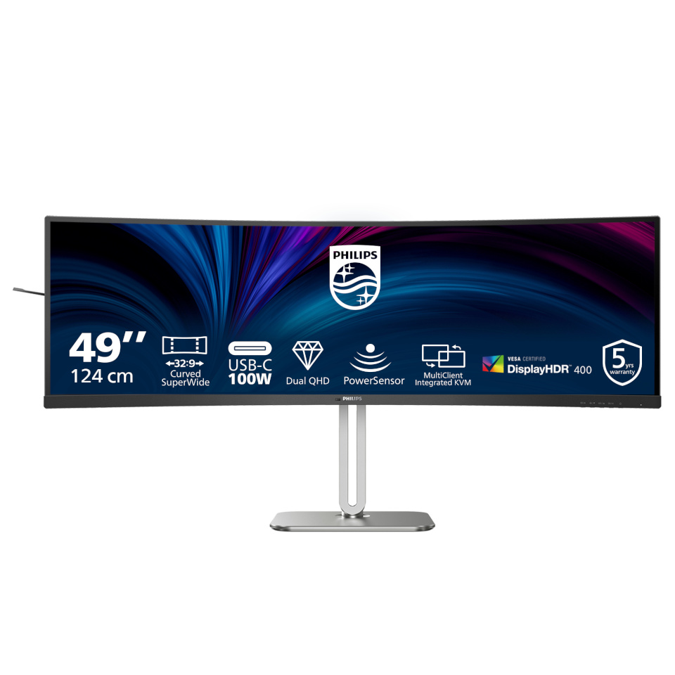 Philips monitor Philips 124,0cm (48,8") 49B2U5900C 32:09 2xHDMI+DP+USB-C lift