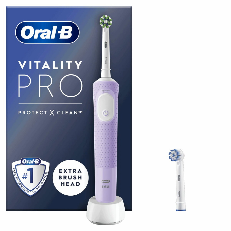 Braun elektriline hambahari Oral-B Vitality Pro + Extra Refill, lilla