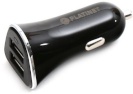 Platinet autolaadija + kaabel 2xUSB 3400mA must (43719)