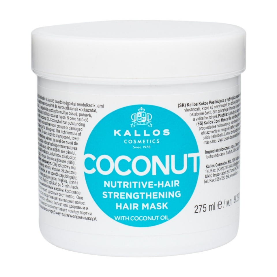 Kallos juuksemask Coconut 275ml, naistele