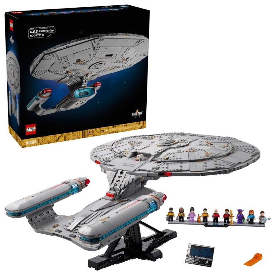 Lego klotsid ICONS 10356 Star Trek: U.S.S. Enterprise NCC-1701-D