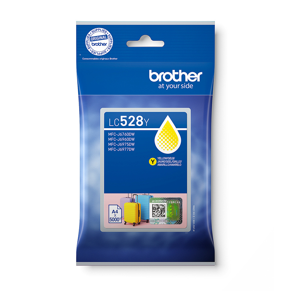 Brother LC528Y, tindikassett Ink Cartridge, kollane