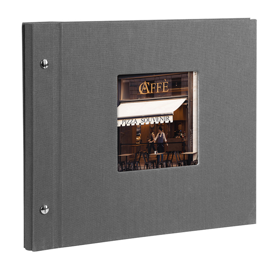 Goldbuch fotoalbum Bella Vista 30x25 cm, 40 valged lehed, hall, kruvidega