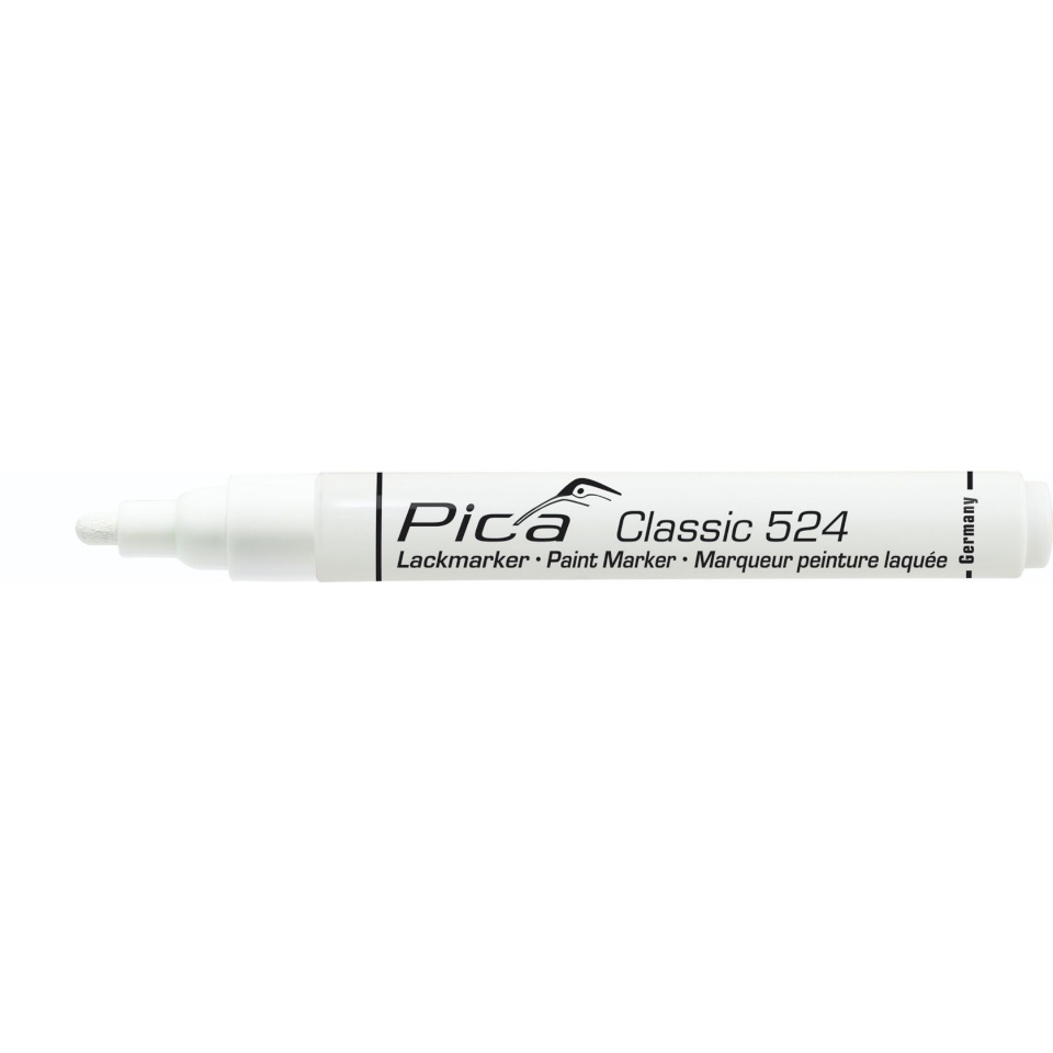 Pica marker Classic Industrial Paint Marker, 2-4mm bullet tip, valge
