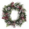 BGB Christmas Jõulupärg valge punane roheline naturaalne PVC 40 cm